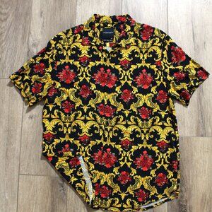 Denim & Flower Shirt Size Small